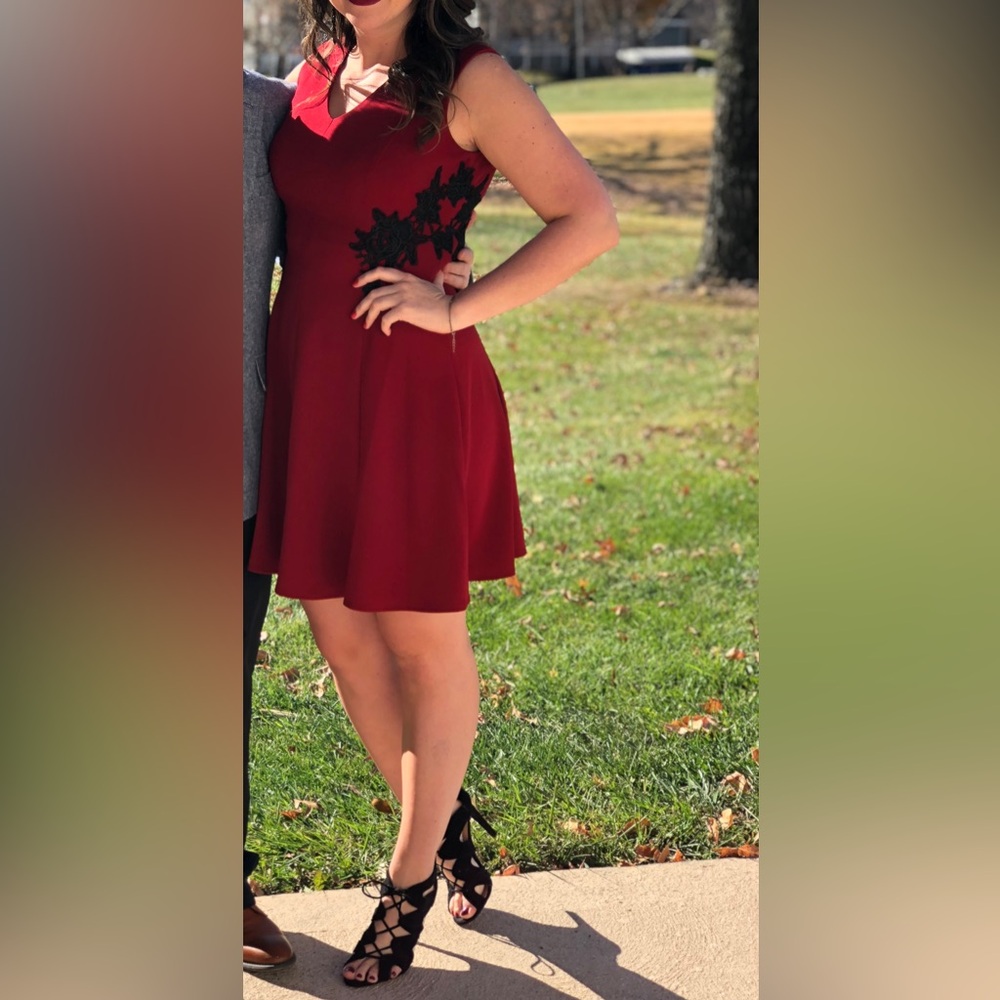 Red and black dress size 4